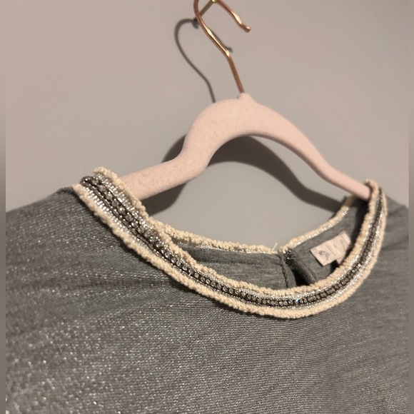 1990s "LILA ROSE" Silver Gray T-Shirt Dress Fall Fashion Vintage - Picture 4 of 11